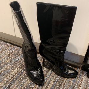 Lanvin patent boots
